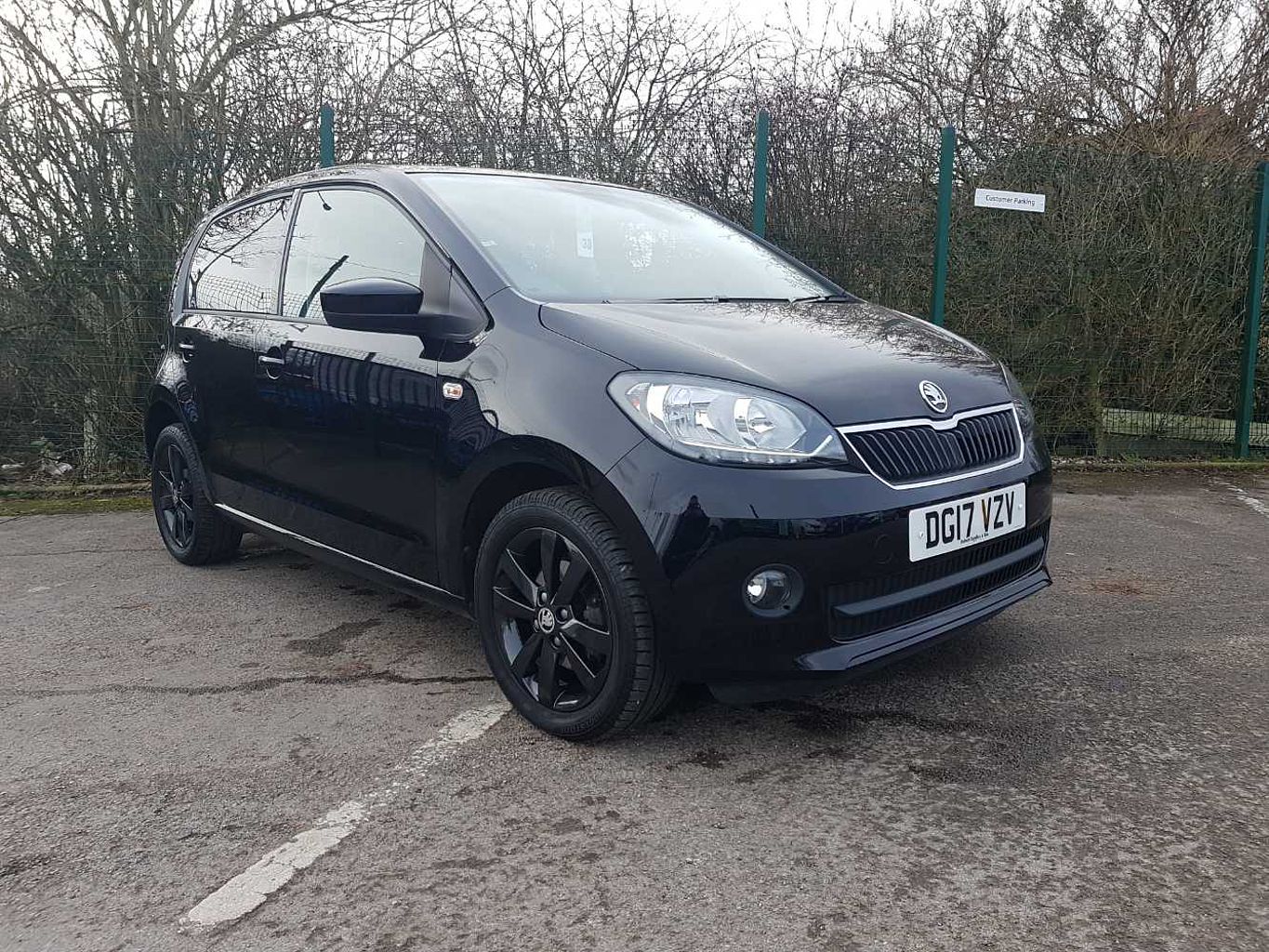 2017 Deep Black Pearlescent Skoda Citigo Hatchback 5-Dr 1.0 MPI, Petrol, Manual