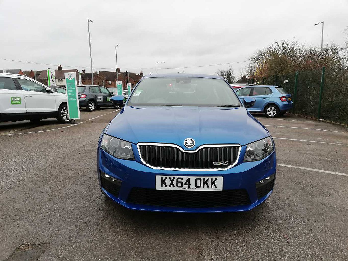 2014 Blue Skoda Octavia Hatchback 5-Dr 2.0 TDI CR vRS, Diesel, Dsg